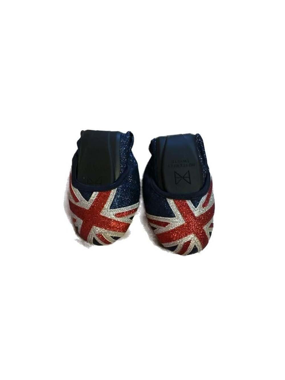 Butterfly Twists Jacqui Union Jack Glitter Ballet Flats